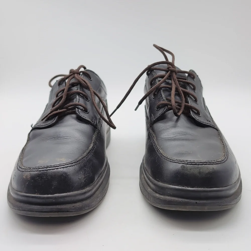 Red Wing Shoes Sz  10.5 B Safety Black Leather Lace-Up Derby Oxfords 8636
